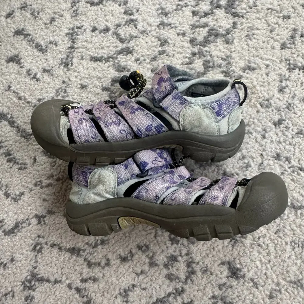 KEEN Newport H2 Youth Hiking/ Water Sandals Purple Floral 13C